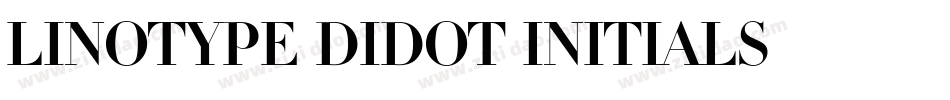 Linotype Didot Initials字体转换